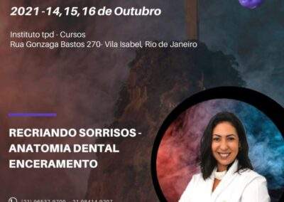 Curso Recriando Sorrisos – Anatomia Dental e Enceramento – 14 15 e 16 de outubro